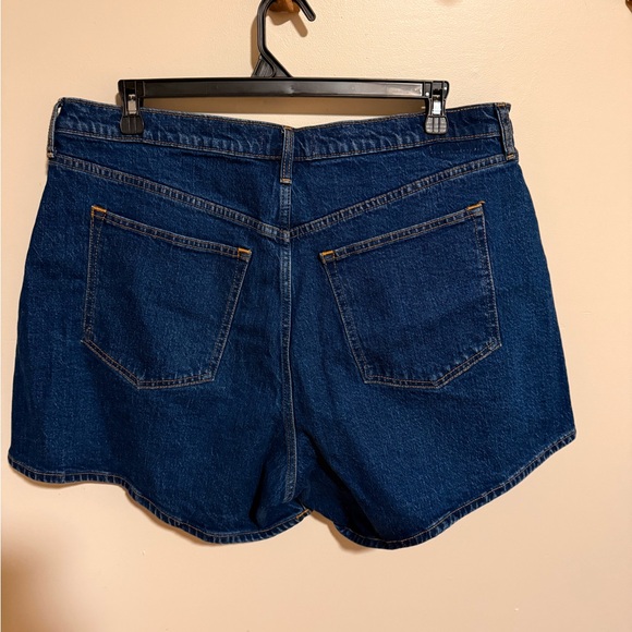 Abercrombie & Fitch Dark Blue Jean Shorts Curve Love - Picture 3 of 3